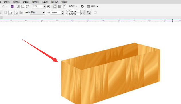 CDR怎样绘制立体木盒