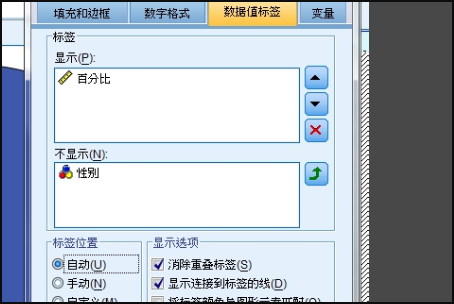 《spss》如何显示饼图上的百分比